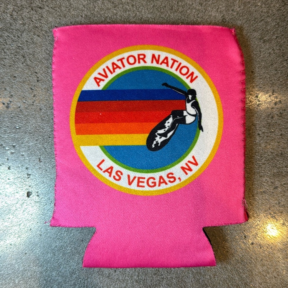 Aviator Nation Pink Drink / Beer Cozy – Las Vegas Exclusive NWOT
